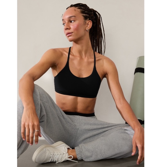 NWT Athleta Transcend Scoop Bra | Black - Picture 2 of 10